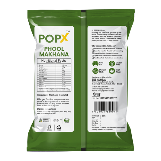 POPX Premium Phool Makhana (250g)