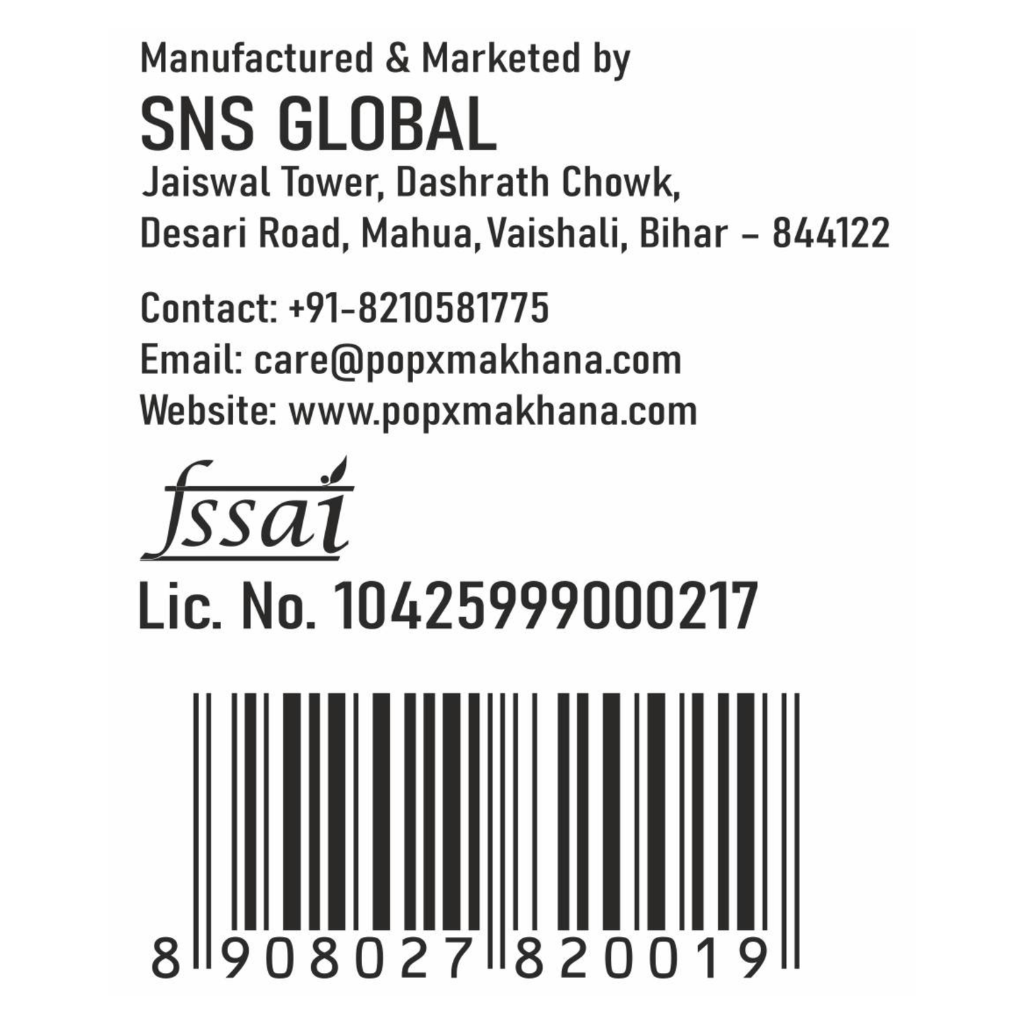 POPX Premium Phool Makhana (Value Pack of 4 | 1KG)